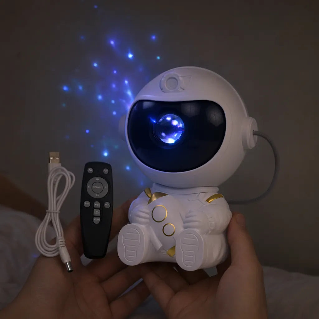 Astronaut Galaxy Star Projector Night Light with Remote