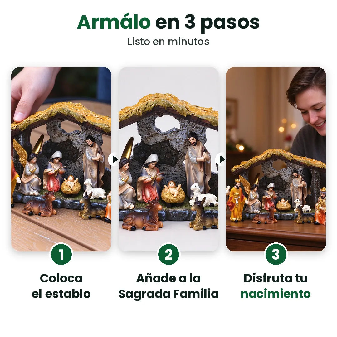 Tres pasos para armar un nacimiento navideño en casa
