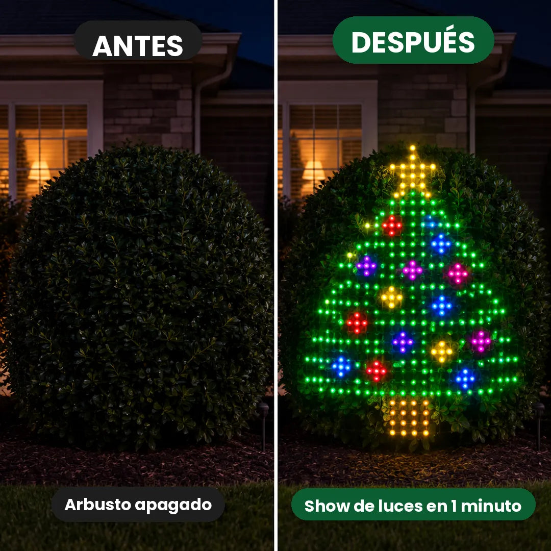 Red de Luces LED RGB Inteligente y Plegable