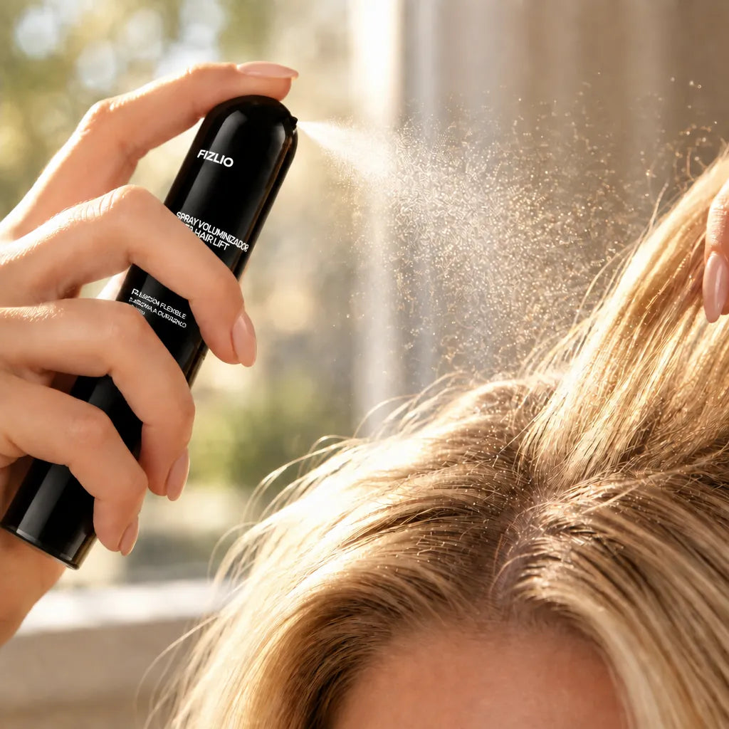 Spray Voluminizador Insta Hair Lift aplicado en la raíz