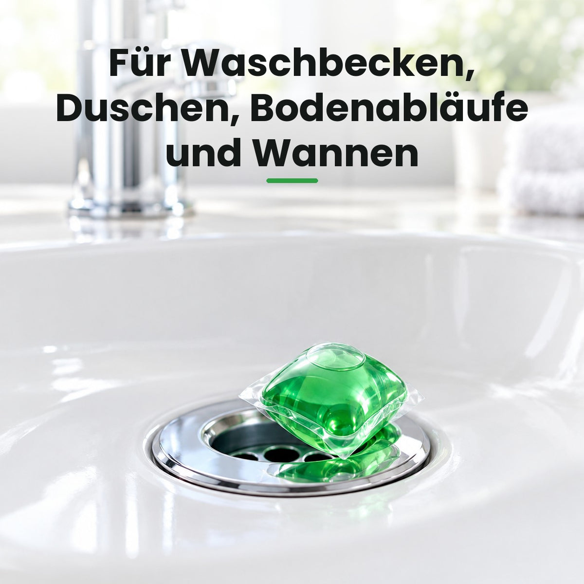 Drain pod on a sink drain (DE)