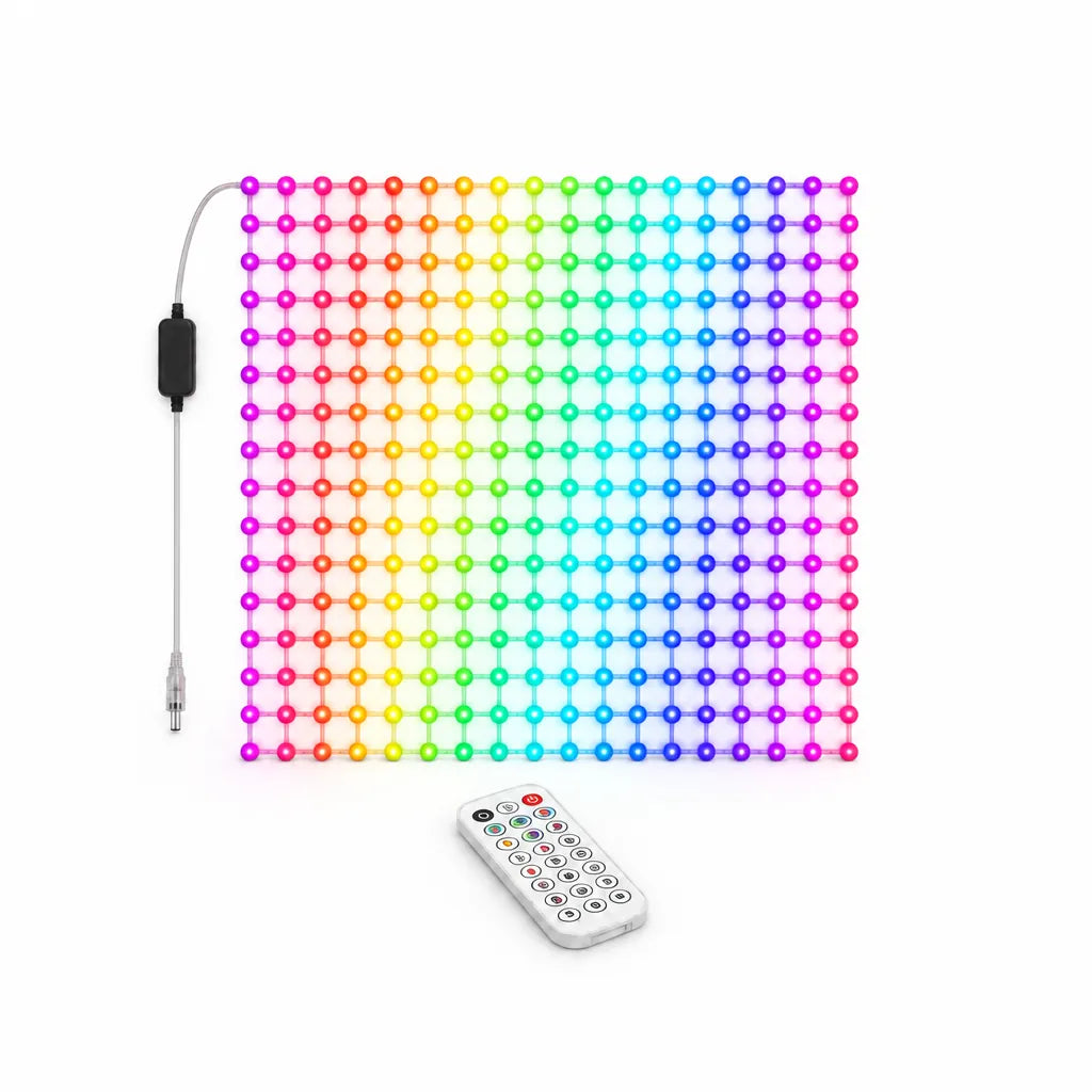 Foldable Smart RGB LED Net Light 256 LEDs with remote