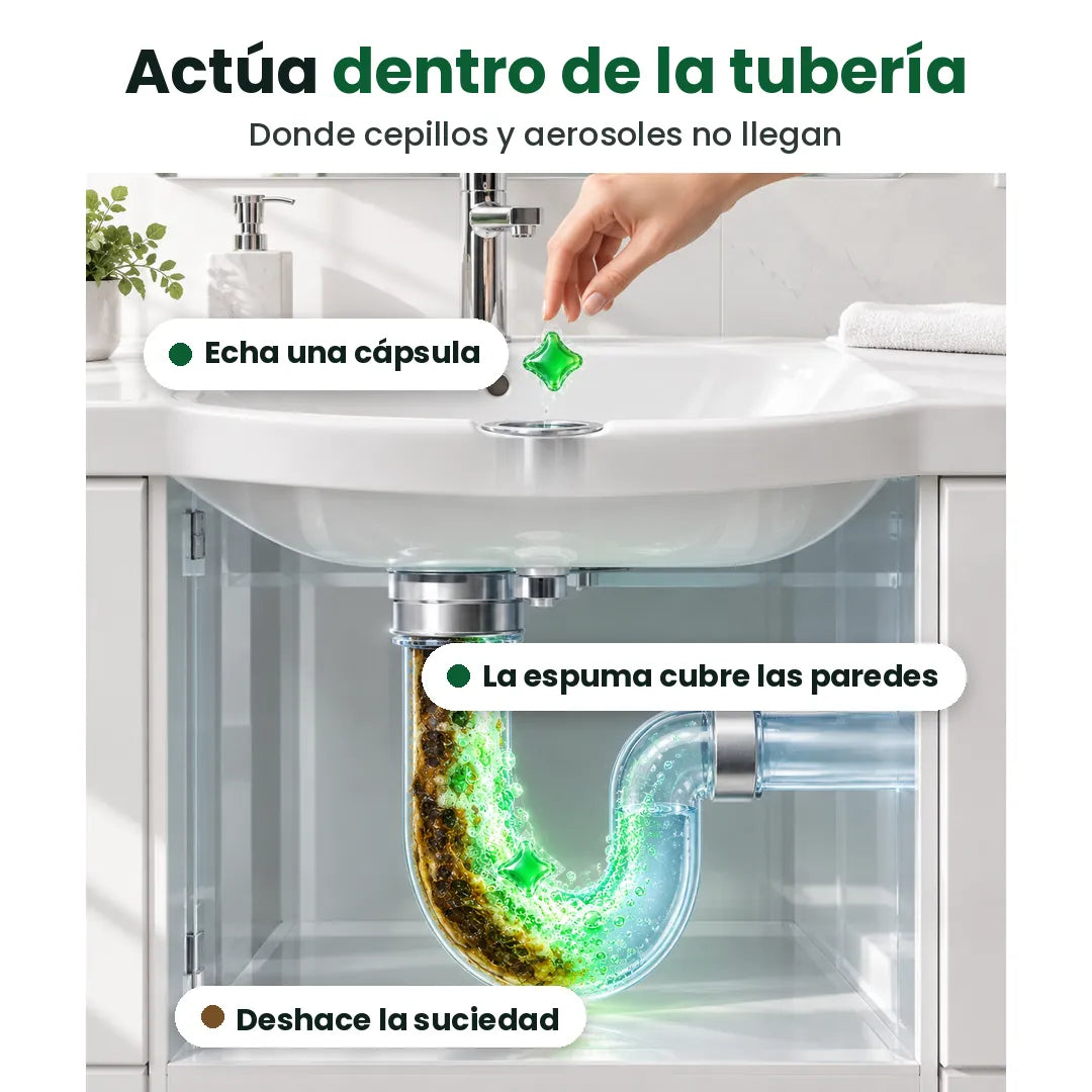 Fizlio Adiós Olor – 30 cápsulas para desagüe