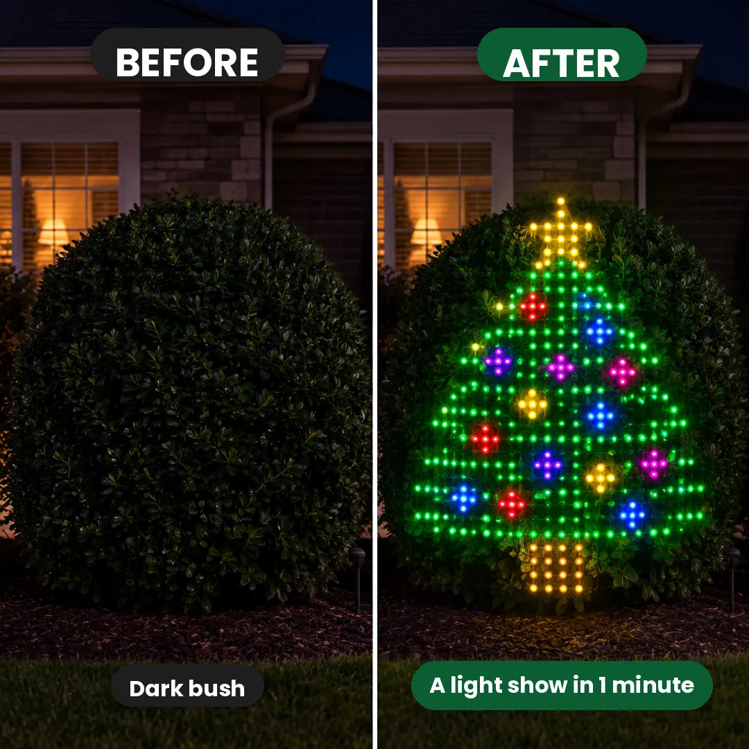 Foldable Smart RGB LED Net Light