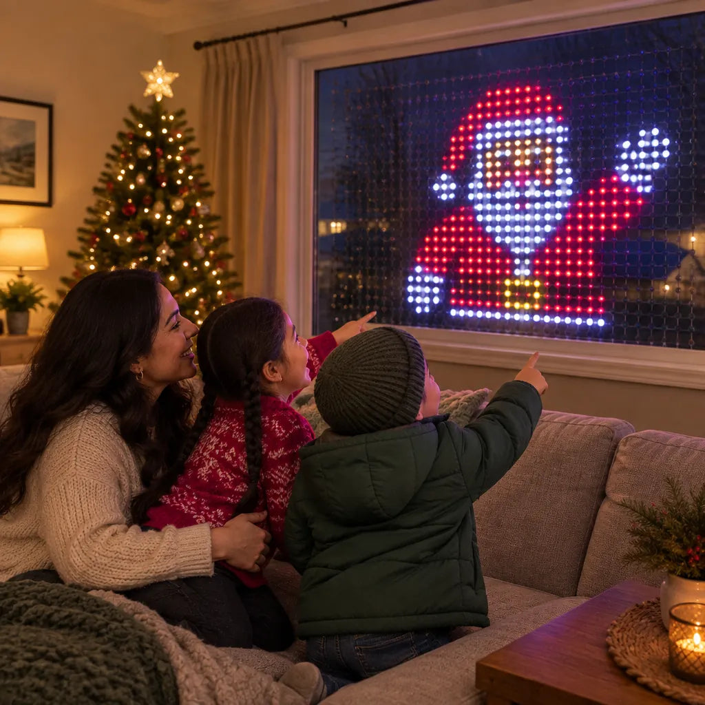 Red de Luces LED RGB Inteligente y Plegable