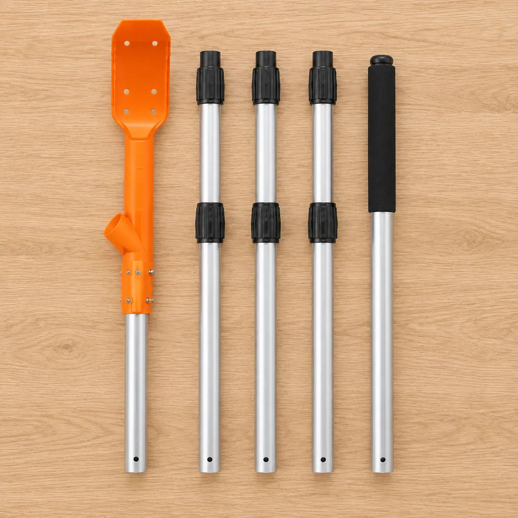 What's included: cleaning head and 4-piece extension pole