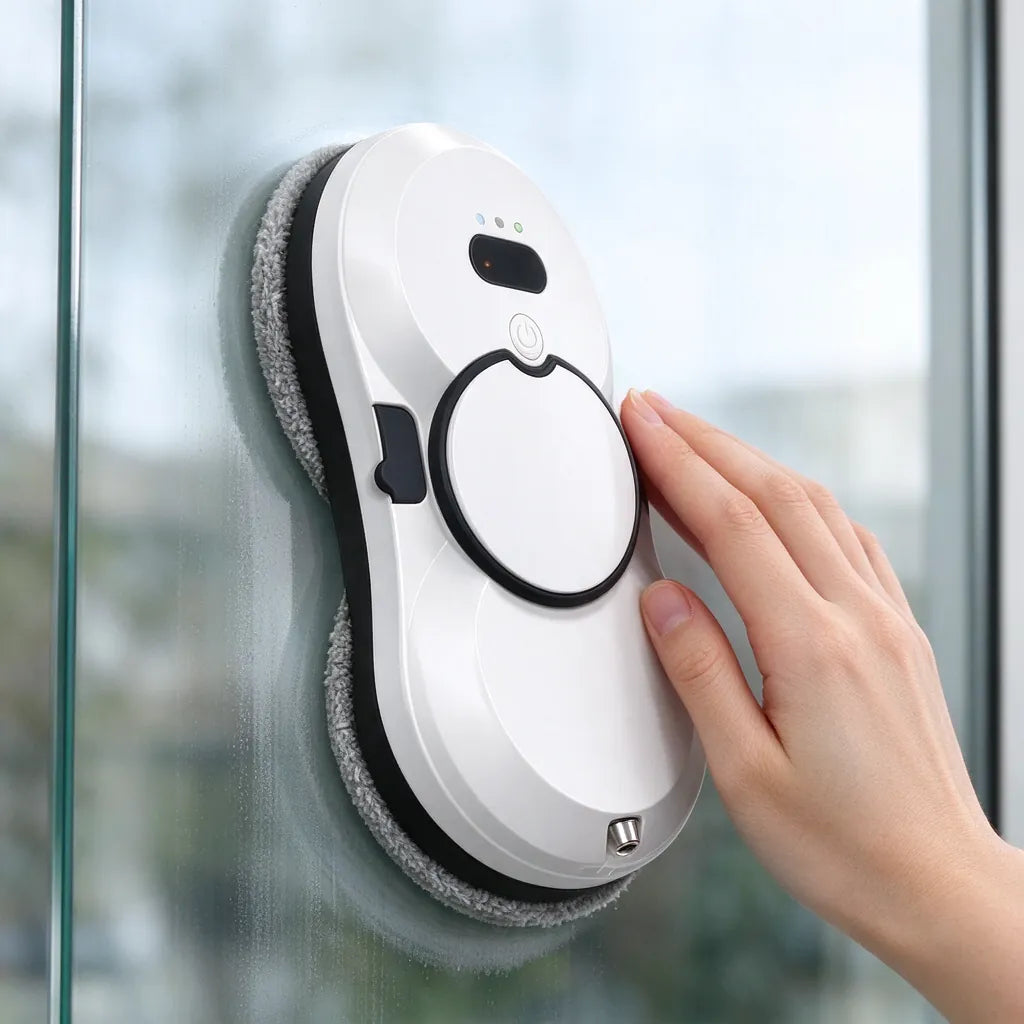 Window Cleaning Robot with Water Spray